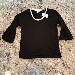 ✨ NEW Michael Kors | Black Bell Sleeve Top